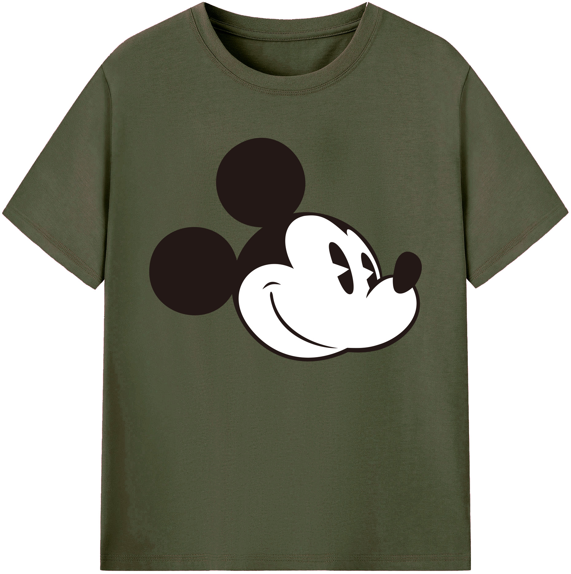 ミッキーマウス Mickey Mouse 綿100％ メンズ半袖Tシャツ｜肌触りやわらか＆通気性